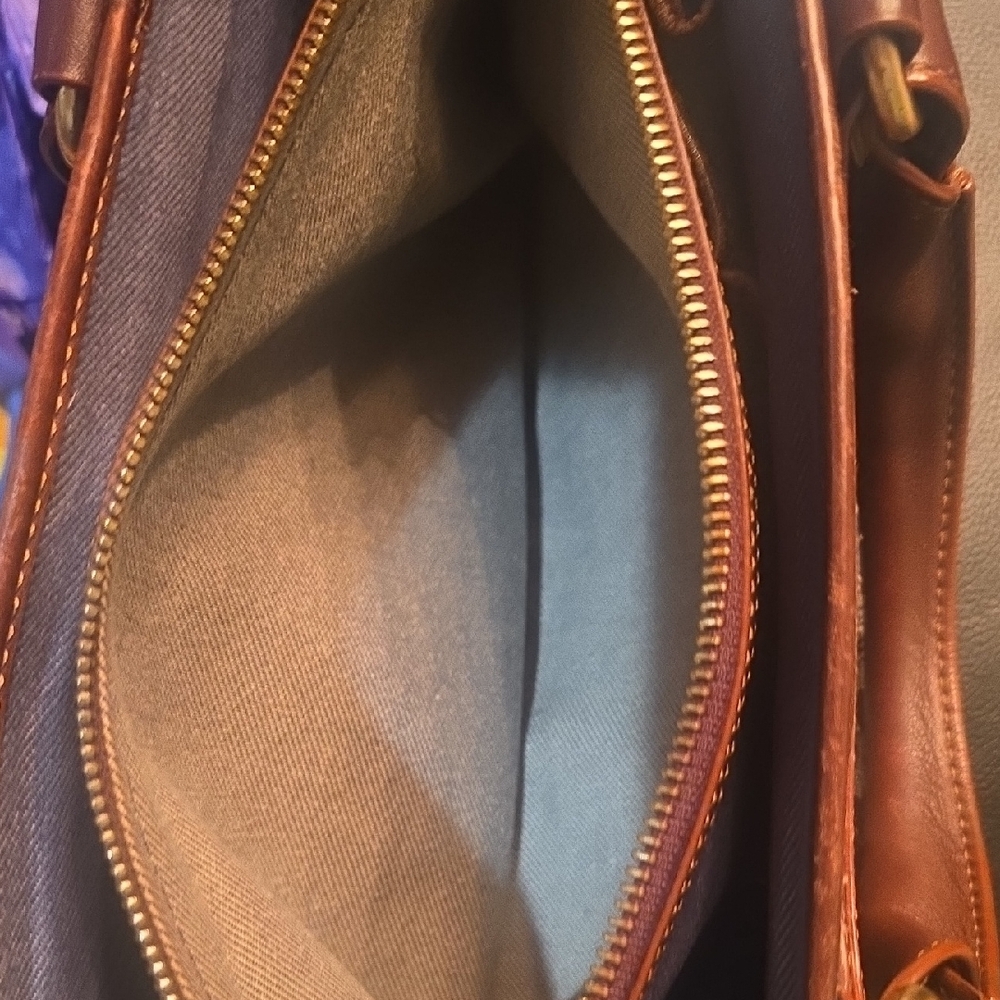 Celine Boogie bag Blue and Brown Satchel with Geometric Pattern AUTHENTIC - Picture 12 of 16